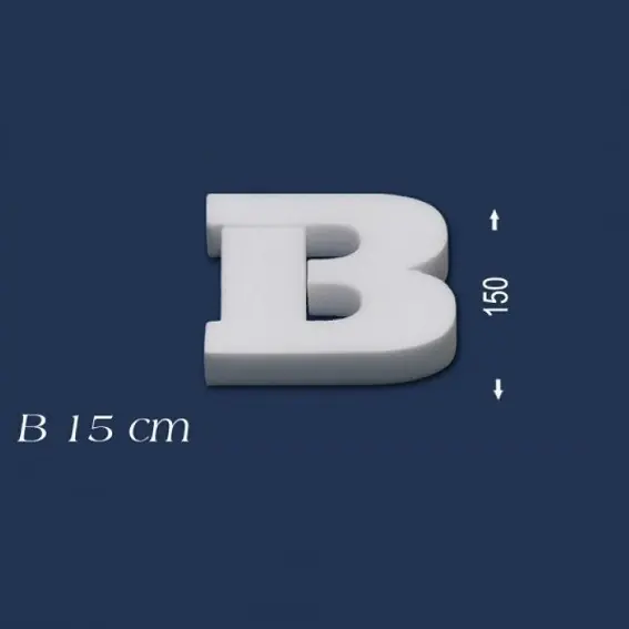Deko Buchstabe B 150 mm Styropor Buchstabe 3D Buchstabe Weiß Wiesemann Nur Heute