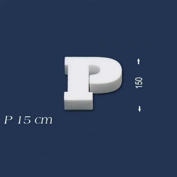 Deko Buchstabe P 150 mm Styropor Buchstabe 3D Buchstabe Weiß Wiesemann Begrenztes Angebot
