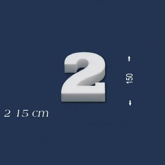 Deko Zahl 2 150 mm Styropor Zahlen Zahlendeko Weiß Wiesemann Jetzt Kaufen