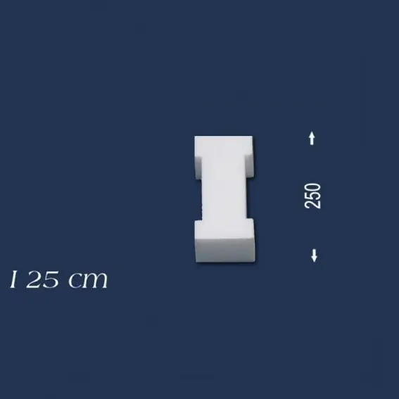 Geprüft Deko Buchstabe I 250 mm Styropor Buchstabe 3D Buchstabe Weiß Wiesemann