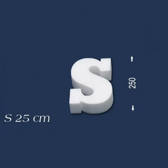 Deko Buchstabe S 250 mm Styropor Buchstabe 3D Buchstabe Weiß Wiesemann Online Kaufen