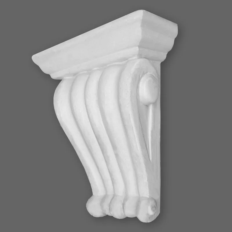 Super-Preis PROVISTON Gipskonsole "Montreal" | 150 x 117 mm | Wandkonsole | Stuck Konsole aus Gips