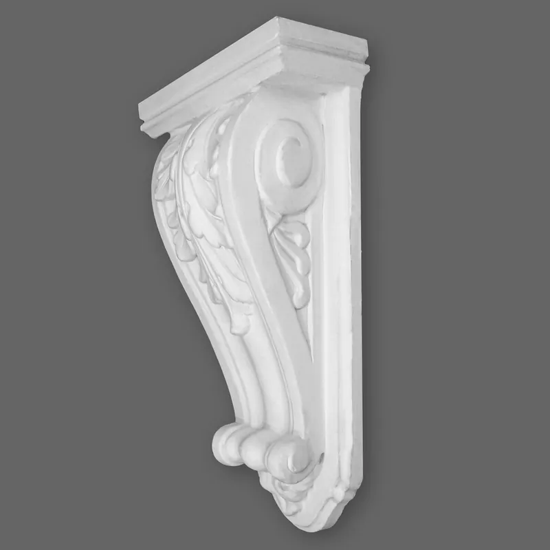 Letzte Chance PROVISTON | Gipskonsole Québec | Echter Gipsstuck | 169 x 340 mm | Konsole aus Gipsstuck