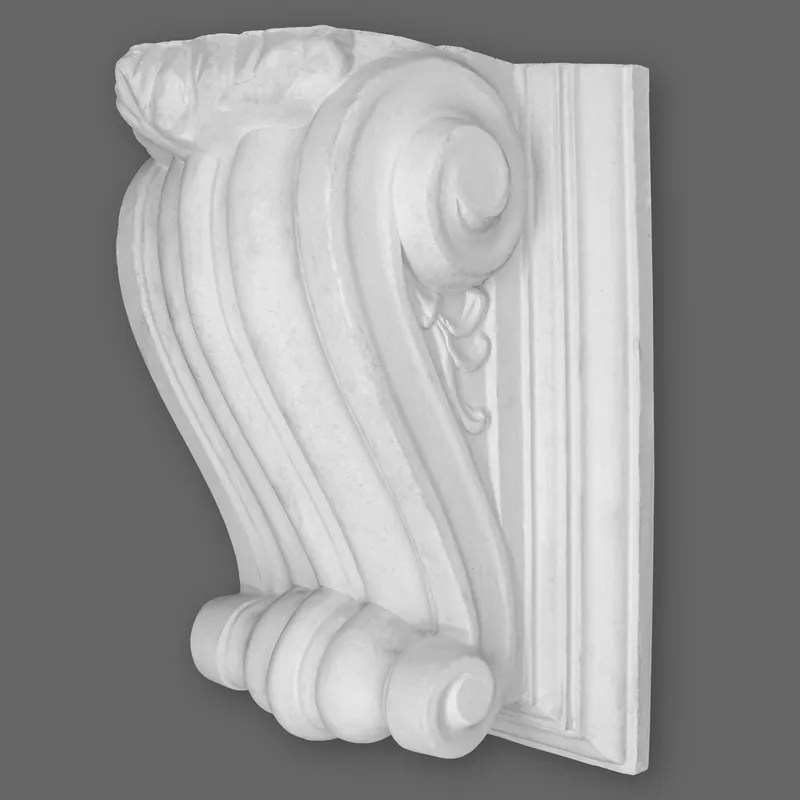 PROVISTON | Gipskonsole White Rock | Echter Gipsstuck | 230 x 317 mm | Konsole aus Gipsstuck Kracherpreis