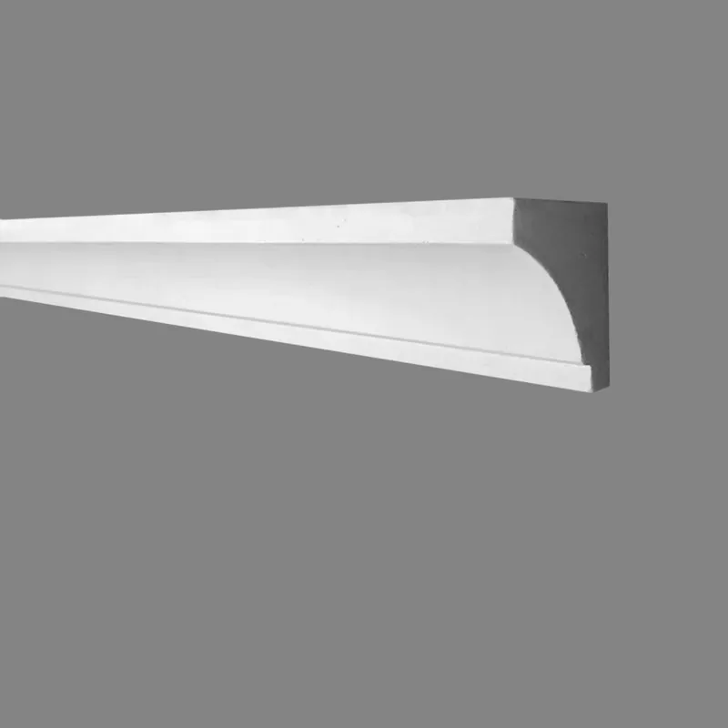 PROVISTON | Gipsleiste Neuss | Echter Gipsstuck | 48 x 60 x 1000 mm | Stuckleisten aus Gips Wochenendangebot