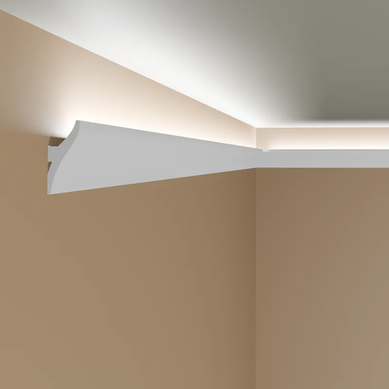 Mardom | LED Lichtleiste "QL010" | 12 x 42 x 2000 mm | Weiß | Deckenleiste | Stuckleiste | Modern Markenware