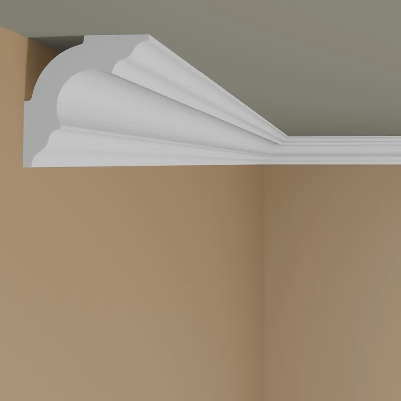 Sonderaktion NMC Stuckleiste A3 NOMASTYL Polystyrol 30 x 30 x 2000 mm Weiß Deckenleiste