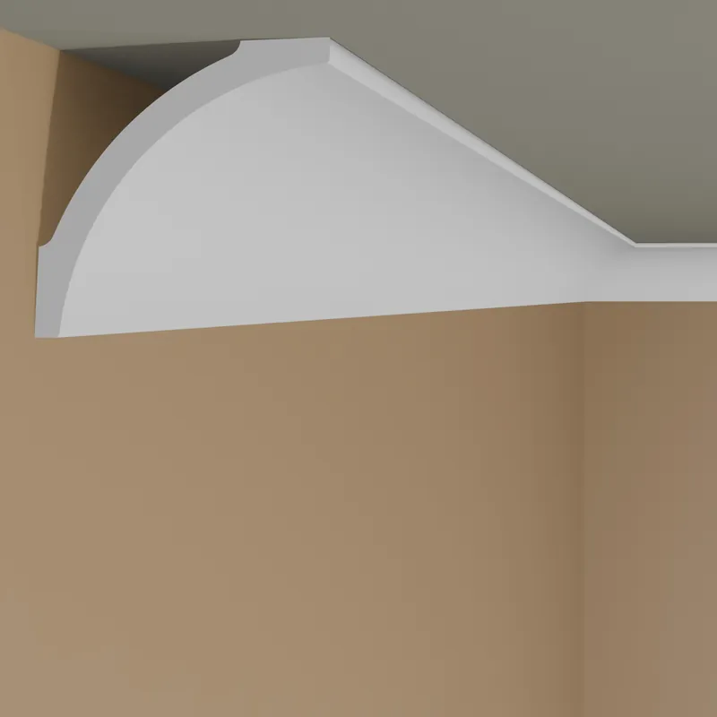 NMC Deckenleiste B8 NOMASTYL Polystyrol 82 x 82 x 2000 mm Weiß Stuckleiste Wandleiste Nur Heute