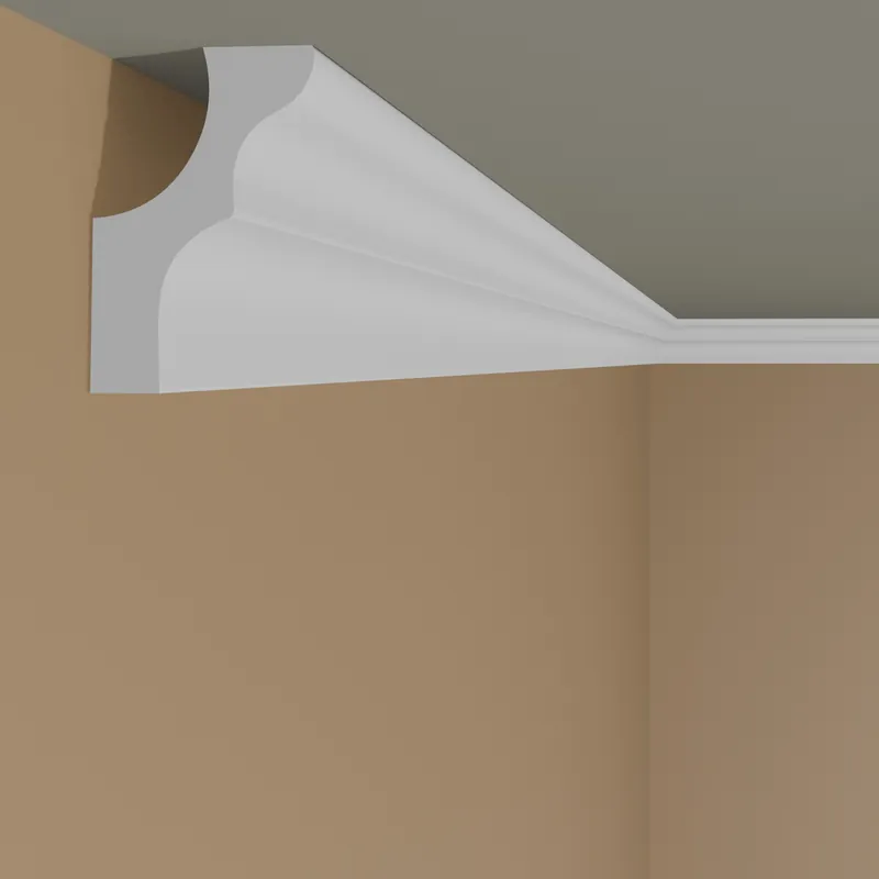 NMC Stuckleiste E NOMASTYL Polystyrol 17 x 25 x 2000 mm Weiß Deckenleiste Knallerangebot