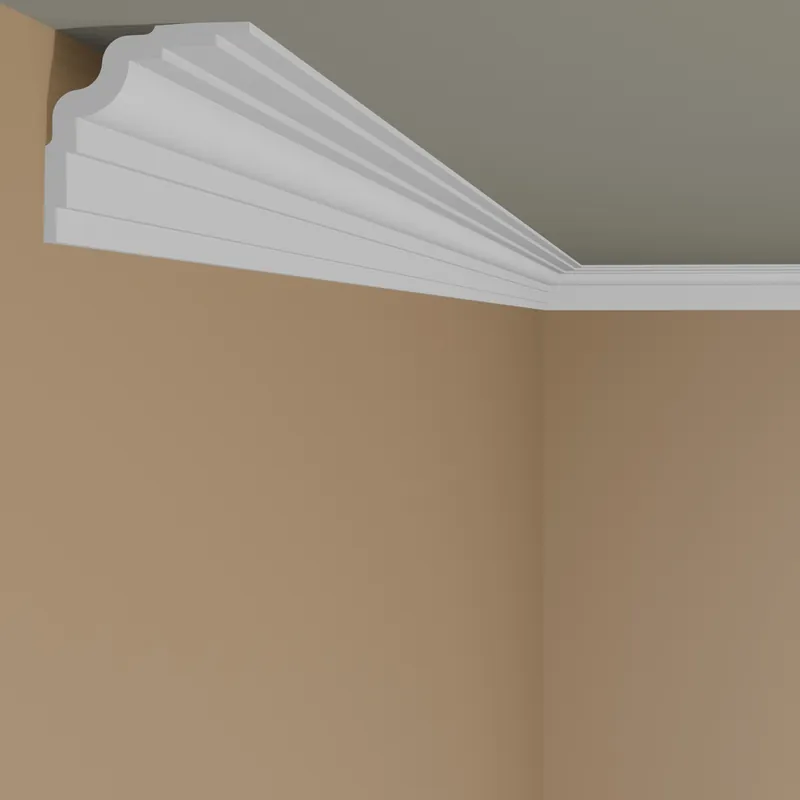 NMC Deckenleiste WT25 WALLSTYL Polystyrol 78 x 78 x 2000 mm Weiß Stuckleiste Wandleiste Knallerangebot