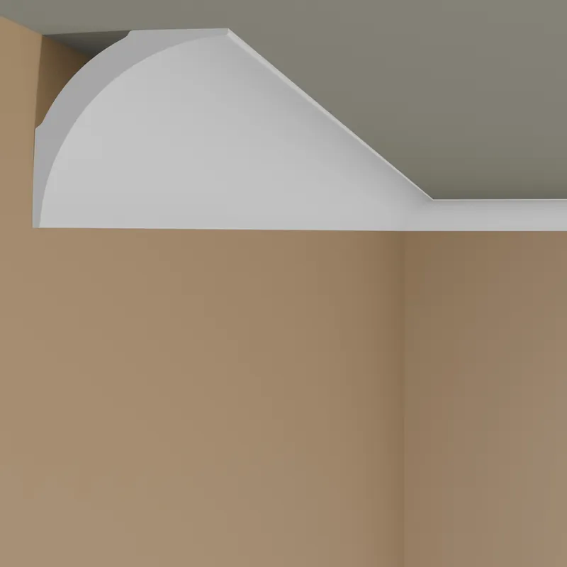 Versand Am Gleichen Tag NMC Stuckleiste NE3 NOMASTYL Polystyrol 82 x 82 x 2000 mm Weiß Deckenleiste