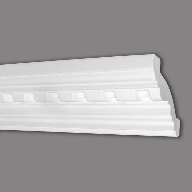 Solange Der Vorrat Reicht Marbet | Stuckleiste "B-15" | Styropor Deckenleiste | 61 x 80 x 2000 mm | Polystyrol Leiste | Weiß
