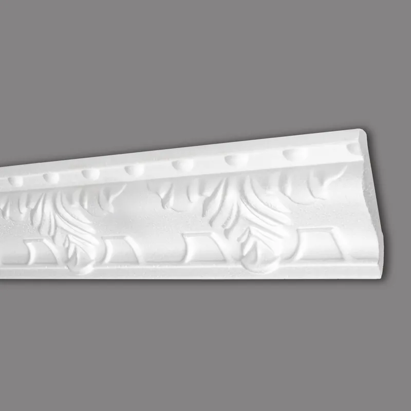 Marbet | Stuckleiste "B-16" | Styropor Deckenleiste | 43 x 63 x 2000 mm | Polystyrol Leiste | Weiß Sonderangebot