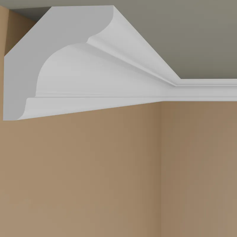 Marbet Stuckleiste "E-23" Styropor Deckenleiste 22 x 22 x 2000 mm Polystyrol Leiste Weiß Highlight