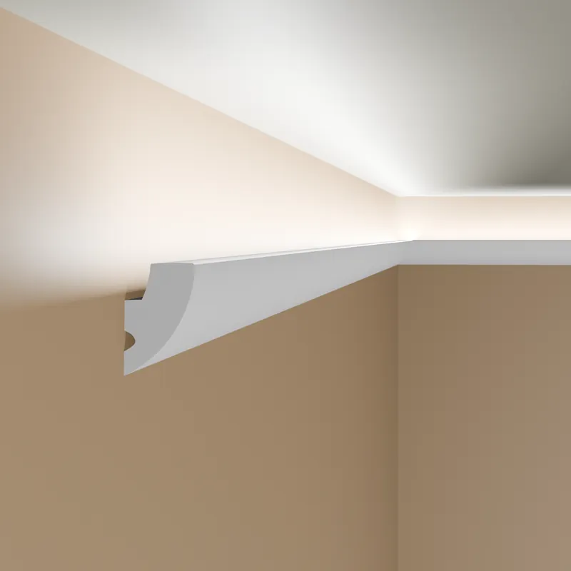 Angebot Wiesemann | Stuckleiste Fusara | Polystyrol | 40 x 70 x 2000 mm | Deckenleiste | Weiß