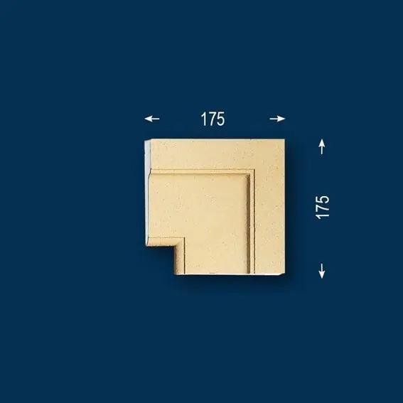 Neue Ware Wiesemann | Fassadenelement "FP24-b" | Eckstück | Fassadenstuck | Beschichtet