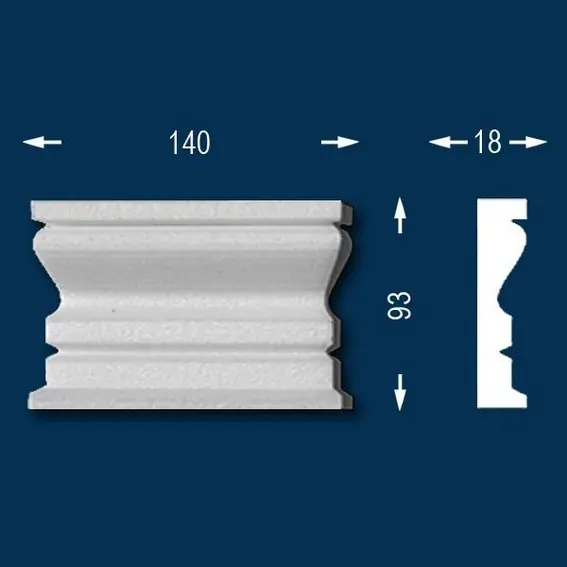 Wiesemann | Schlussstein "Marcus100-K2" | Zierelement | 18 x 93 x 140 mm | Fassade | Unbeschichtet Letzte Chance
