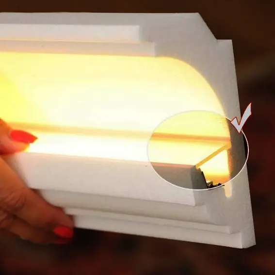 Abdeckung für Licht Stuckleisten LL1 bis LL9 | Acryl Abdeckung für indirekte Beleuchtung transparent Neu