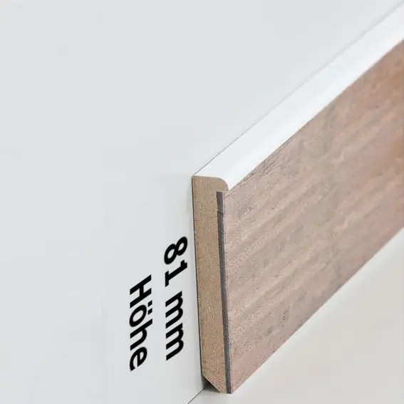 Sockelleiste Frankfurt MDF 13 x 81 x 2500 mm Fußleiste für Vinylboden by PROVISTON Neue Kollektion