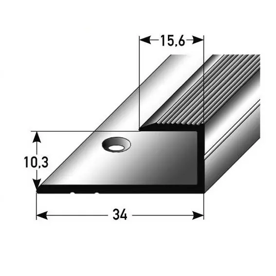 Zertifiziert PROVISTON Einfass- & Abschlussprofile Cobourg B 34 mm Einfasshöhe 10.3 mm Alu eloxiert