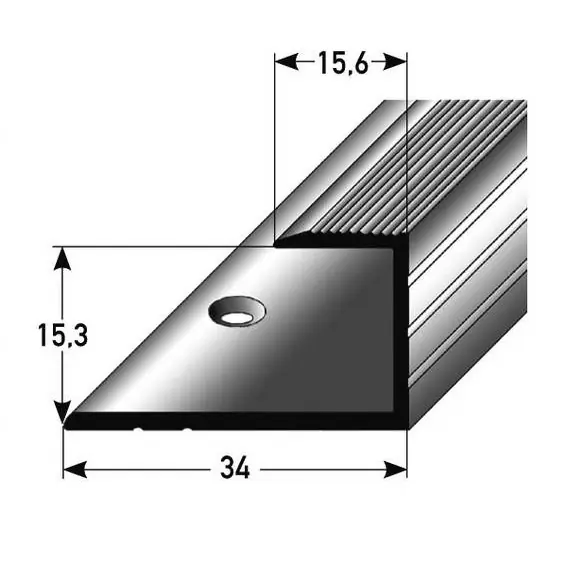 Jetzt Bestellen PROVISTON Einfass- & Abschlussprofile Callander B 34 mm Einfasshöhe 15.3 mm Alu eloxiert