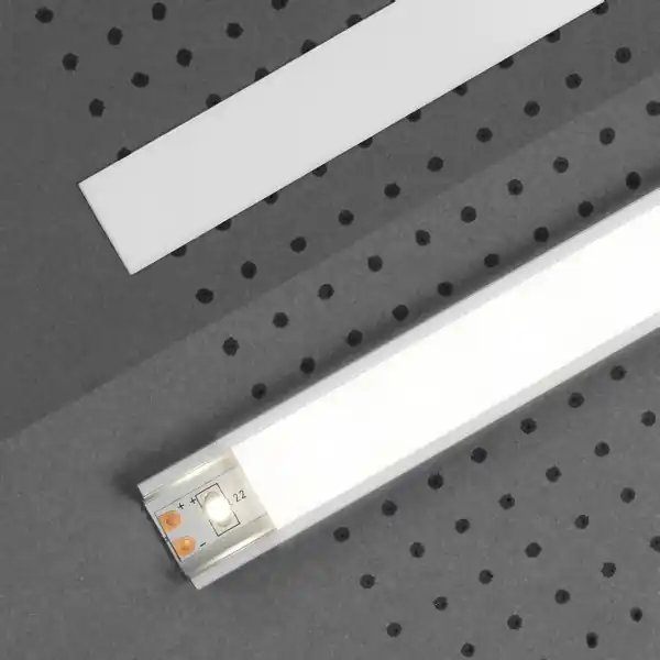 Abdeckung für LED Alu Profil Typ "E" Robust Langlebig Topmet Abverkauf
