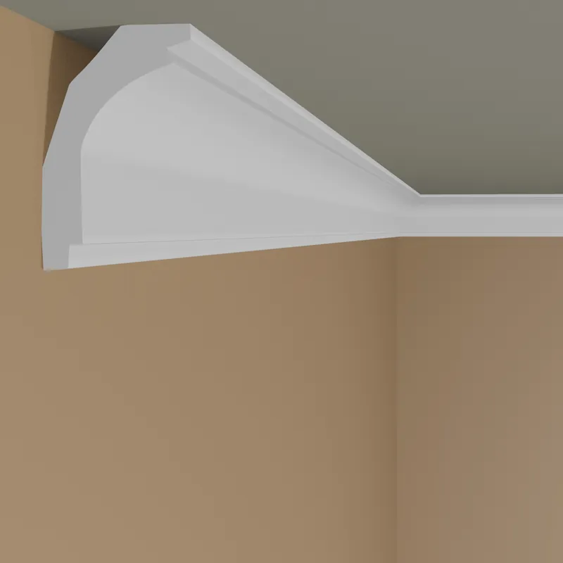 Elite Decor | Stuckleiste P821| Polyurethan | 50 x 70 x 2000 mm | Styropor Deckenleiste | Weiß Markenware