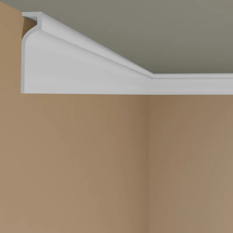 Elite Decor | Stuckleiste P895| Polyurethan | 130 x 31.6 x 2000 mm | Styropor Deckenleiste | Weiß Neue Kollektion