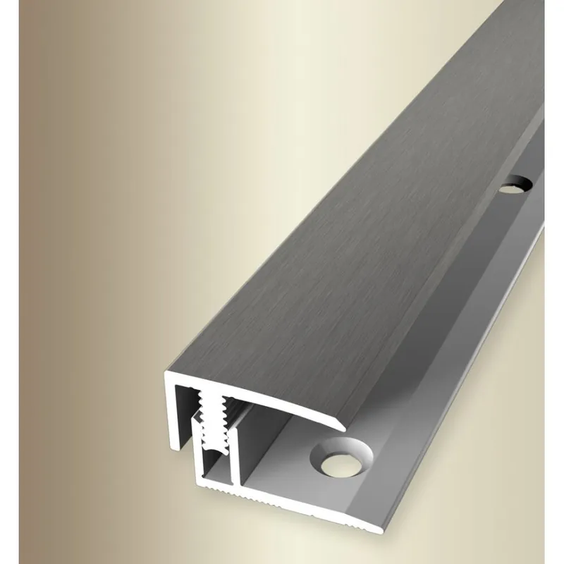 Schnäppchen PROVISTON Einfass- & Abschlussprofile Breite 21 mm Einfasshöhe 7 - 12 mm Alu eloxiert