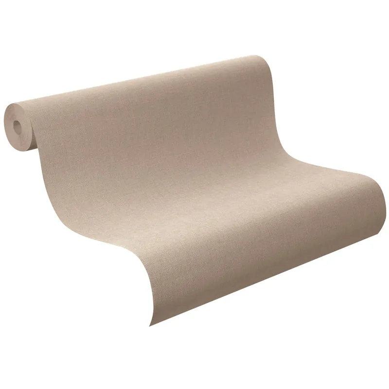 Highlight Rasch | Salsa | 448566 | Vliestapete | Einfarbig | Uni | 0.53 x 10.05 m | Braun