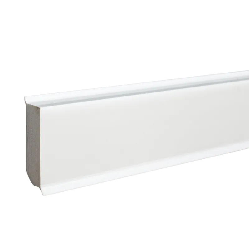 Fußleiste | PVC | Sockelleiste | Savona | 13 x 40 x 2500 mm | durchgefärbte Weichlippe | weiß Sonderangebot