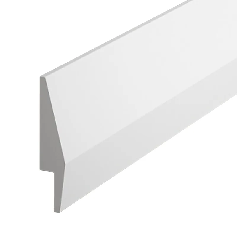 PROVISTON | Sockelleiste "NE016P" | 23 x 100 x 2000 mm | Satin Weiß | Fußleiste | Mit Kabelkanal Finale Aktion