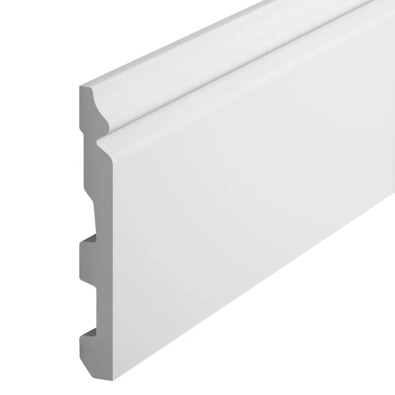 Bestseller PROVISTON | Sockelleiste "NE360" | 18 x 137 x 2000 mm | Weiß | Fußleiste | Kabelkanal | Hochwertig