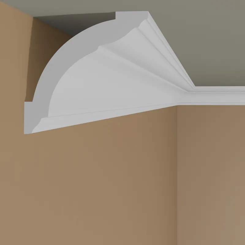 PROVISTON | Stuckleiste "NE367" | 72 x 72 x 2000 mm | Weiß | Deckenleiste | Lichtleiste | Klassisch Letzte Chance