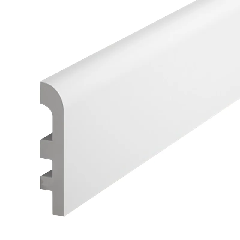 PROVISTON | Sockelleiste "NE355" | 20 x 97 x 2000 mm | Weiß | Fußleiste | Kabelkanal | Hochwertig Sofort Bestellen