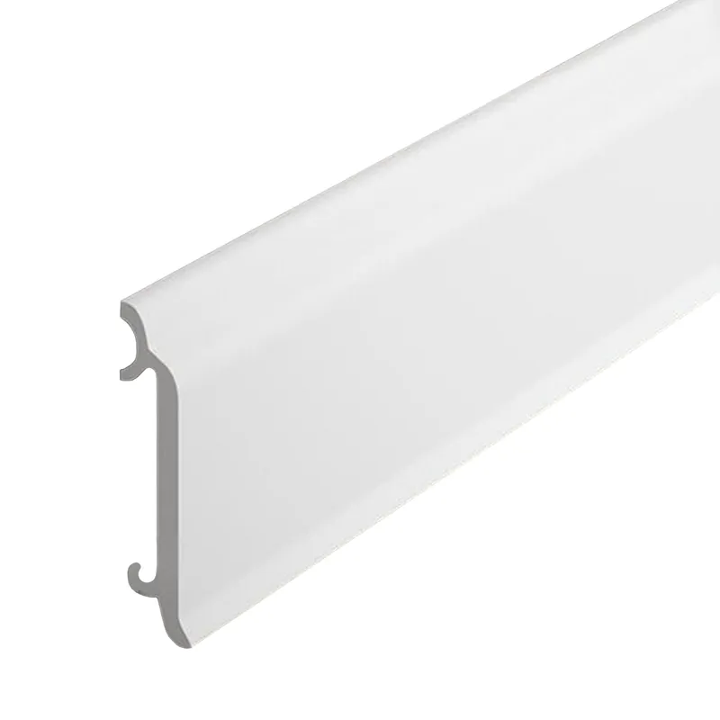 PROVISTON | Sockelleiste "NE8300" | 17 x 82 x 2000 mm | Weiß | Fußleiste | Kabelkanal | Hochwertig Neu Im Sortiment