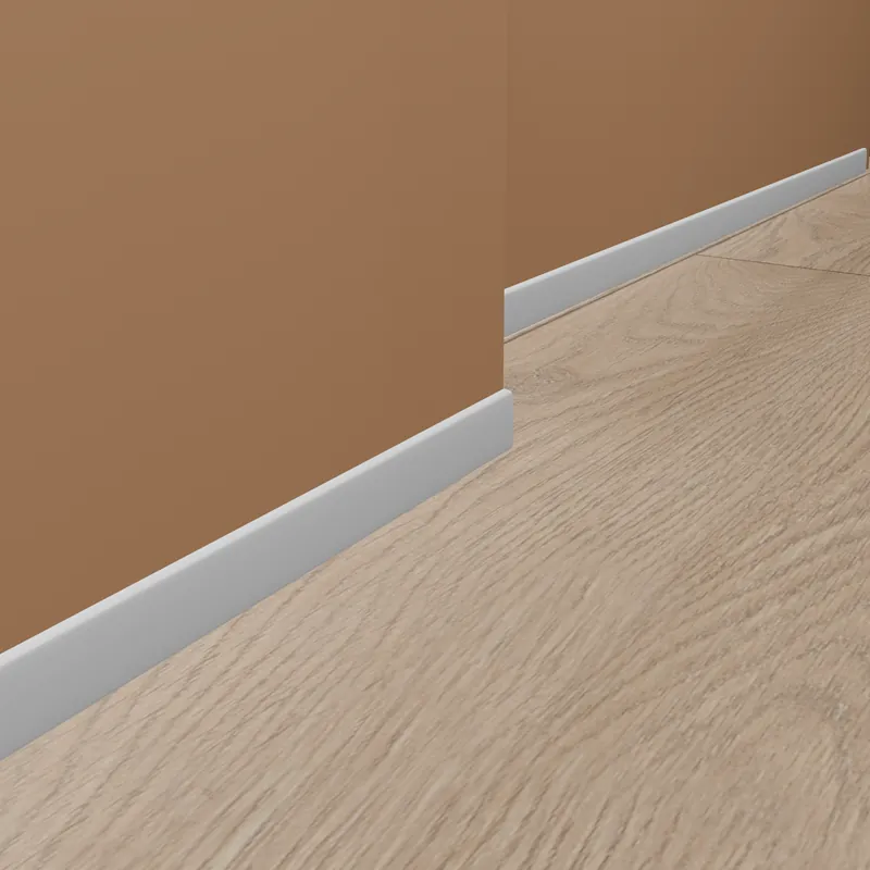 Sonderangebot PROVISTON | Sockelleiste "NE234" | 14 x 78 x 2000 mm | Weiß | Fußleiste | Kabelkanal | Hochwertig