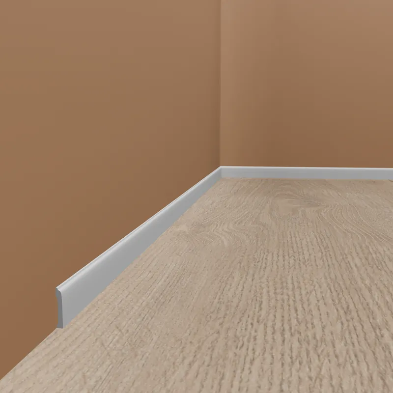 Super-Preis PROVISTON | Sockelleiste "NE258" | 10 x 81 x 2000 mm | Weiß | Fußleiste | Wohndeko | Hochwertig