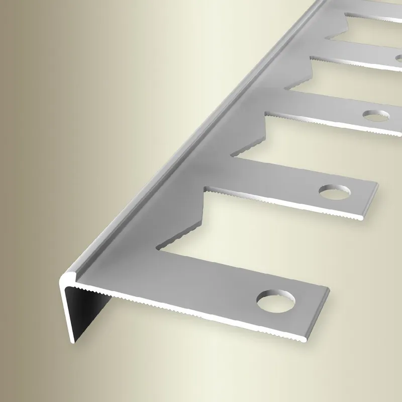 Abverkauf Küberit Treppenkanten- & Winkelprofile Höhe 44 mm Breite 48 mm L 2500 mm Einfasshöhe 3 mm