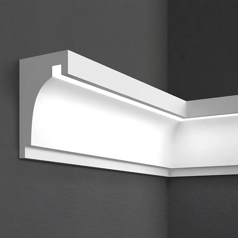 Elite Decor | Fassadenprofil "KC301" | Fassadenstuck mit LED | 120 x 190 x 2000 mm | Unbeschichtet Online Kaufen