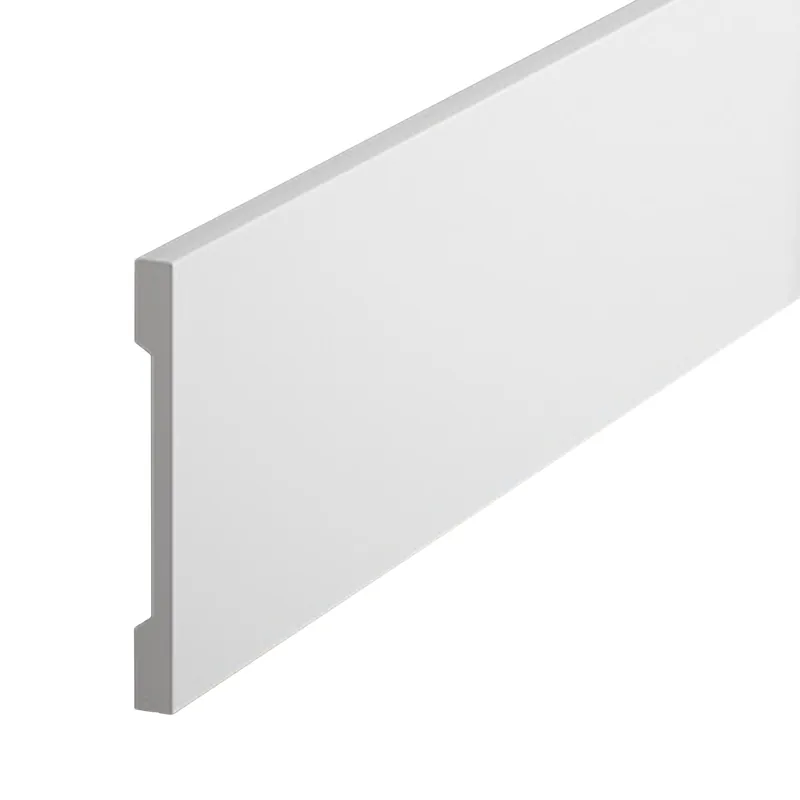 PROVISTON | Sockelleiste "NE013" | 10 x 100 x 2000 mm | Weiß | Fußleiste | Wohndeko | Hochwertig Begrenztes Angebot