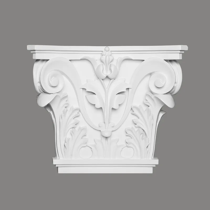 Neue Ware Mardom Pilaster Kopf D3505 Profoam 407 x 95 x 345 mm Weiß kombinierbar mit Pilaster D1518