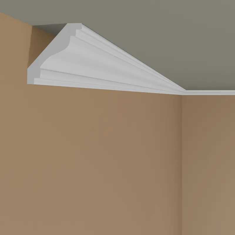 Abverkauf Mardom Deckenleiste MDB064 Profoam 68 x 64 x 2000 mm Weiß Stuckleiste