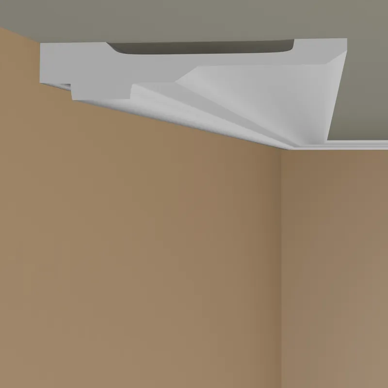 Mardom Deckenleiste MDB165 Profoam 98 x 21 x 2000 mm Weiß Stuckleiste Dünn Direktkauf