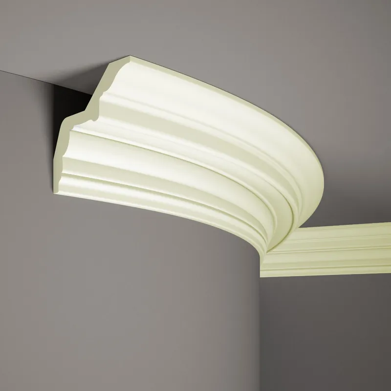 Saisonangebot Mardom flexible Deckenleiste MDB169F Profoam 126 x 124 x 2000 mm Weiß Stuckleiste biegsam