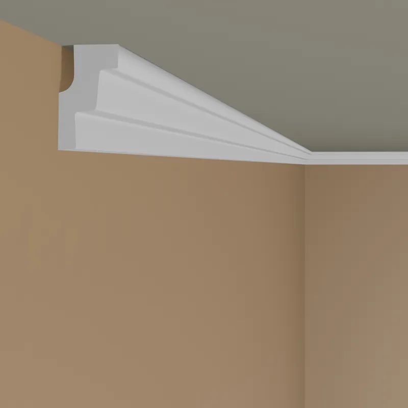 Neue Kollektion Marbet Deckenleiste E-17 | Polystyrol 19 x 30 x 2000 mm Weiß Styropor Stuckleiste