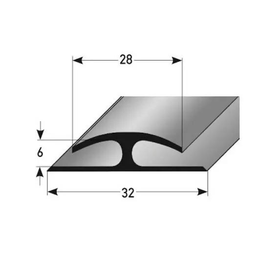 PROVISTON Einfass- & Abschlussprofil Abrantes B 32 mm L 2700 mm Einfasshöhe 6 mm Weich-PVC Beliebt