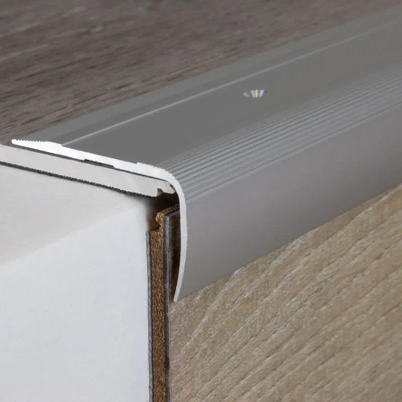 Letzte Chance PROVISTON Treppenkanten- & Winkelprofile Acate Höhe 28.5 mm Breite 53 mm Aluminium eloxiert