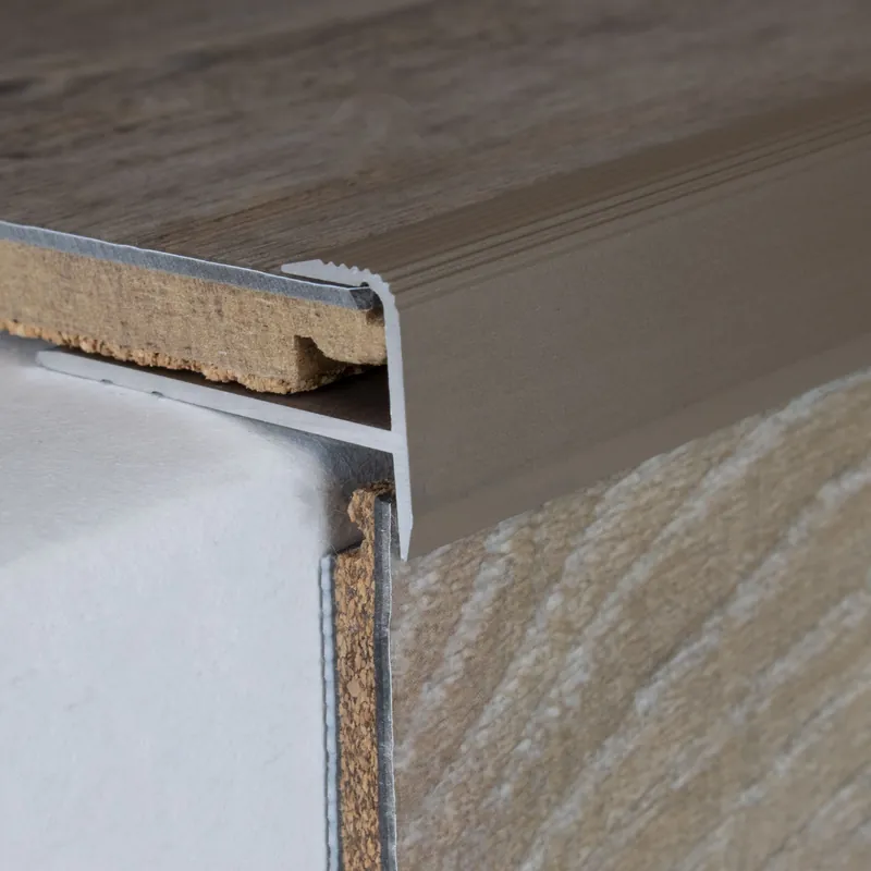 PROVISTON Abschlussprofil Höhe 15.5 mm Breite 34 mm Einfasshöhe 8.5 mm Einfassprofil Aluminium Neuheit