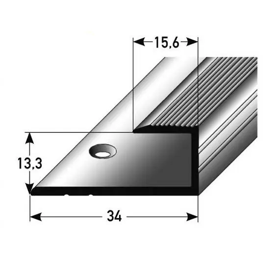 Auer Einfass- & Abschlussprofile Bancroft B 34 mm Einfasshöhe 13.3 mm Aluminium eloxiert Schnäppchen